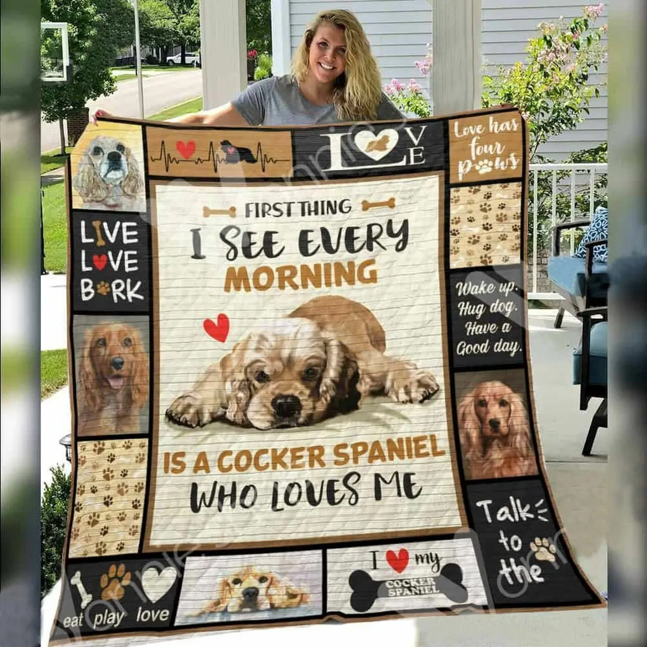 Cocker Spaniel Dog O Quilt Cs and Home Decor