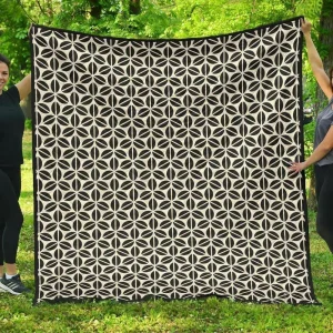 Coffee Bean Abstract Modern Pattern DHCDHC DT1910 Quilt Blanket and Home Decor