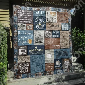 Coffee DHCDHC DT2210 Quilt Blanket and Home Decor