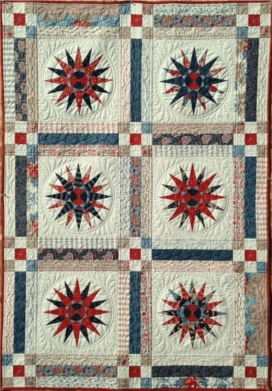 Compass Cla1010229Q Quilt Blanket and Home Decor