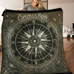 Compass Quilt Blanket C9B260301TA and Home Decor