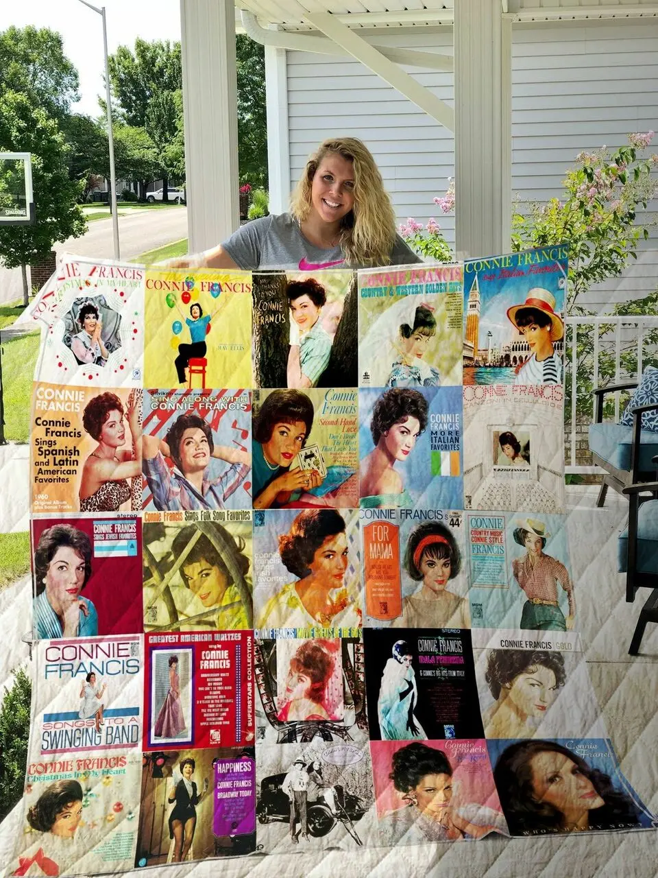 Connie Francis Style Two Quilt Blanket and Home Decor
