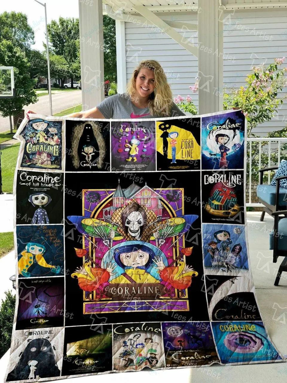 Coraline Quilt Blanket 01812 and Home Decor