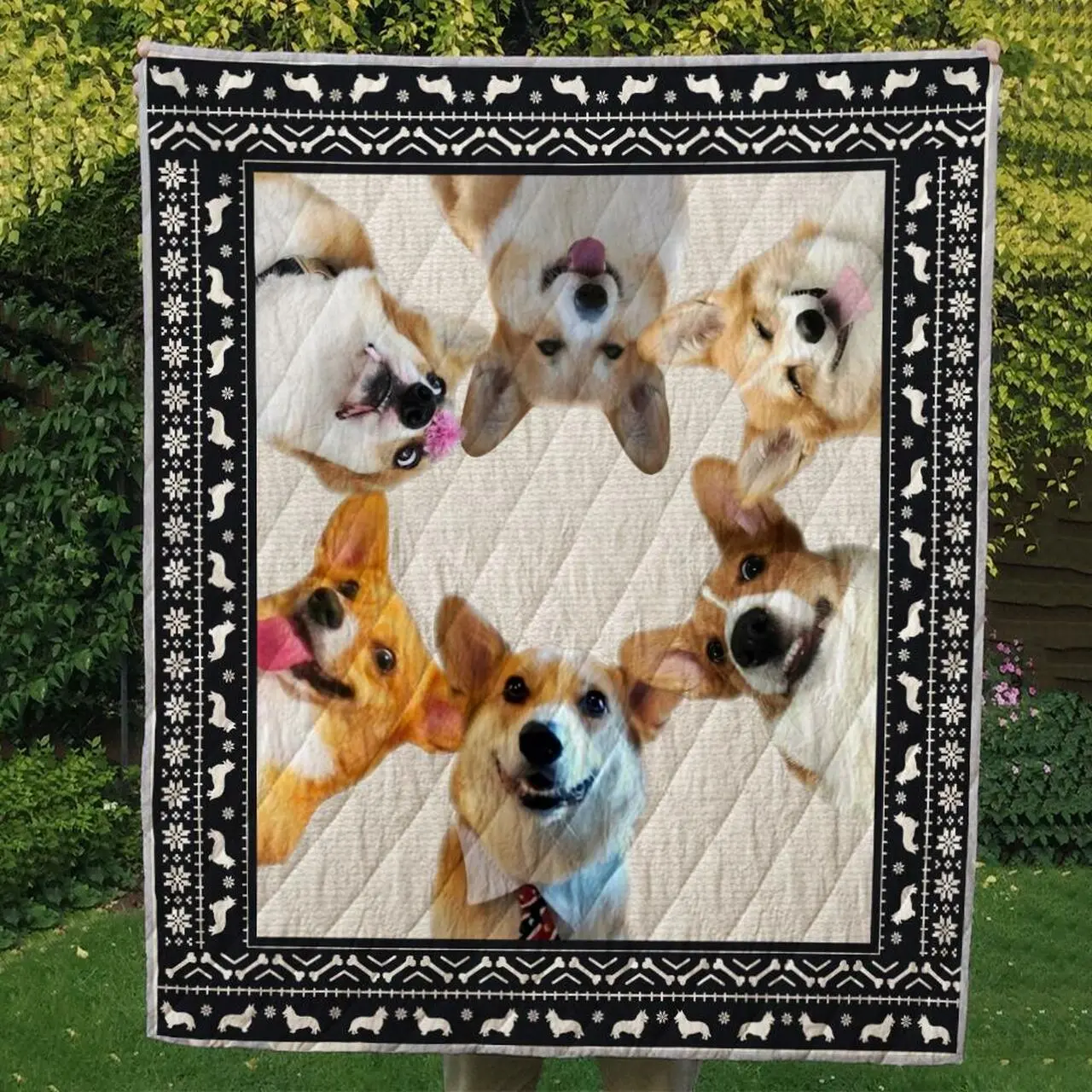 Corgi 03 Ndq0212 Quilt Quilt and Home Decor