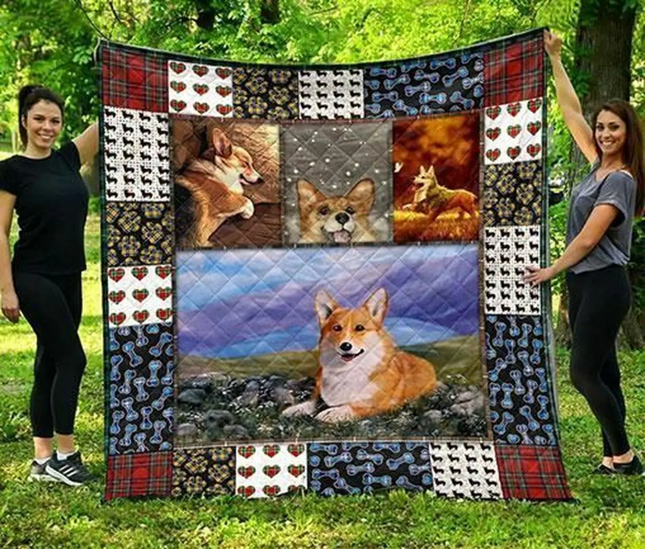 Corgi Ah Quilt Derquw and Home Decor