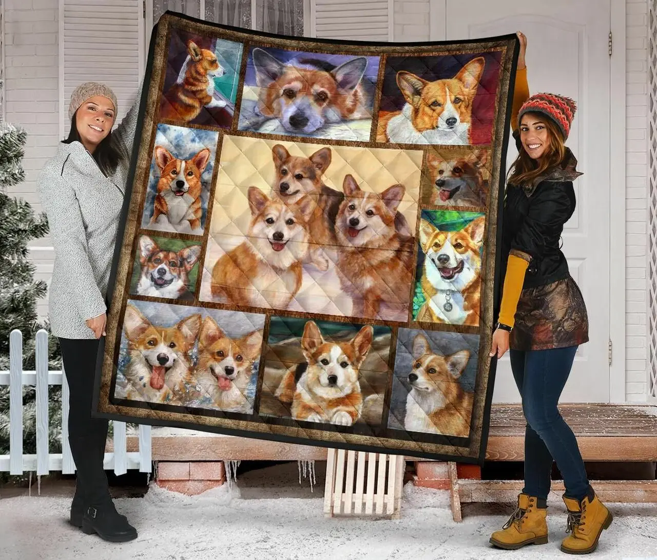 Corgi Quilt Blanket Dhc09121363Dd and Home Decor
