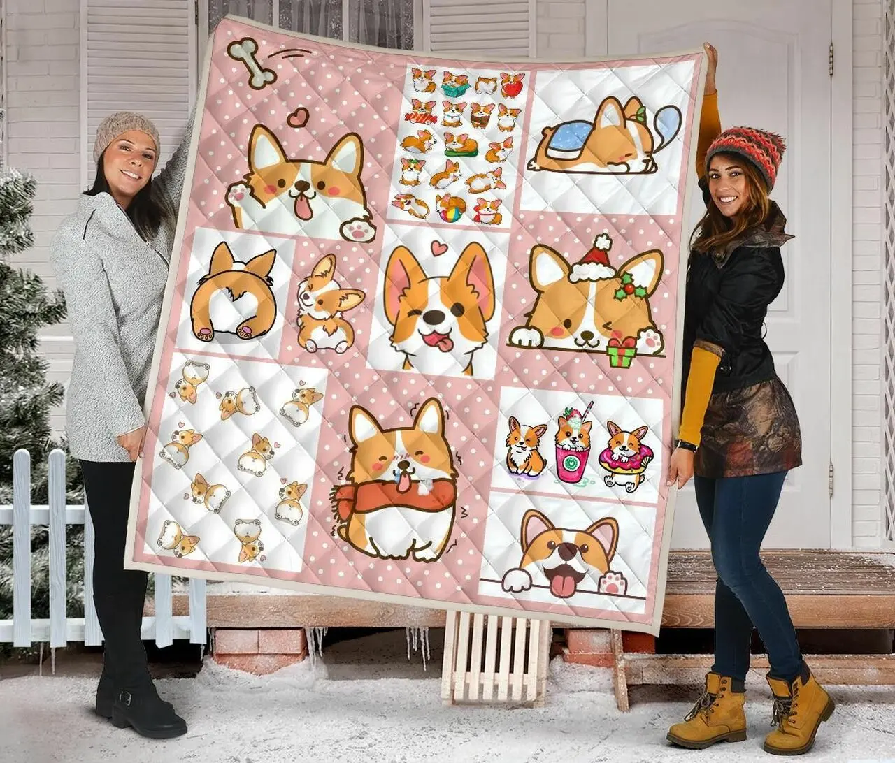 Corgi Quilt Blanket Dhc09121537Dd and Home Decor