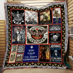 Corpsman Navy Quilt and Home Decor