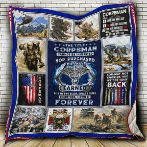 Corpsman Quilt Blanket ABC07111643 and Home Decor