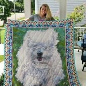 Coton De Tulear Quilt Blanket Luk3Pr Dhc0301850Dd and Home Decor
