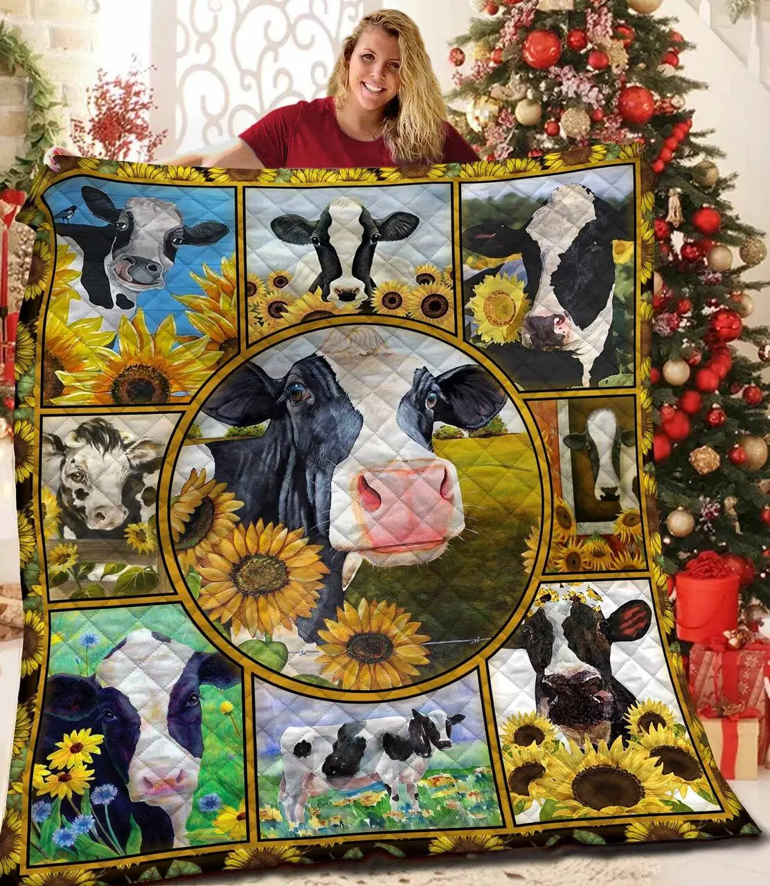 Cow Jfj Quilt Xwv and Home Decor