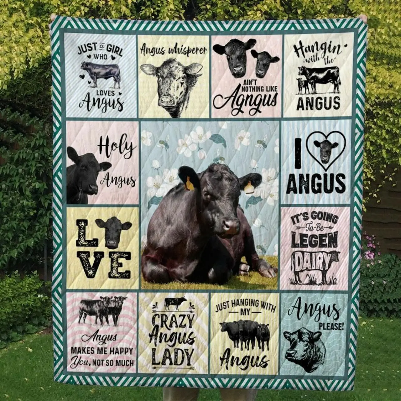 Cow Lovers 4 DHCDHC DT1510 Quilt Blanket and Home Decor