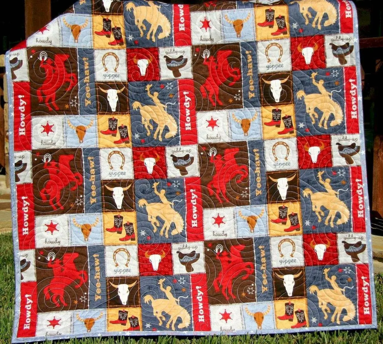 Cowboy Cld180683 Quilt Blanket and Home Decor