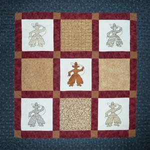 Cowboy Hur Quilt sg and Home Decor