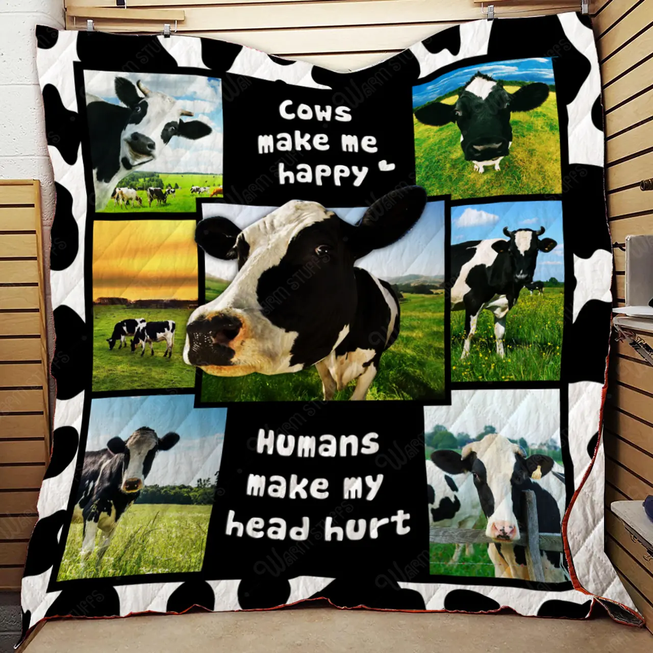 Cows Make Me Happy Quilt Pp42 and Home Decor