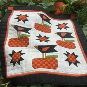 Crow Clp190617 Quilt Blanket and Home Decor