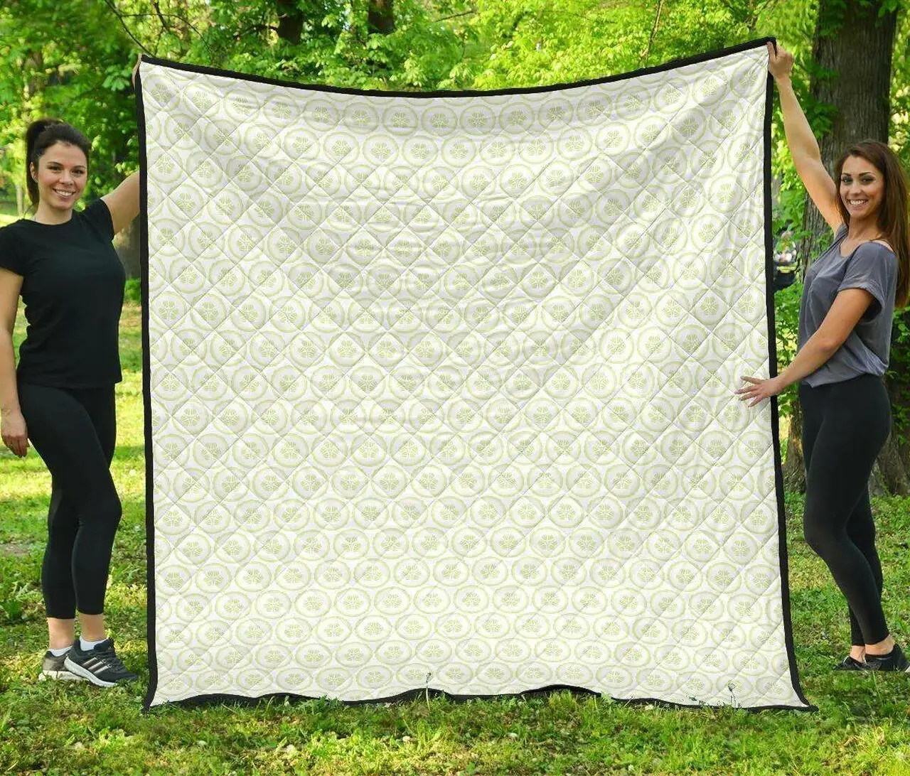 Cucumber Pattern Background DHCDHC DT1910 Quilt Blanket and Home Decor