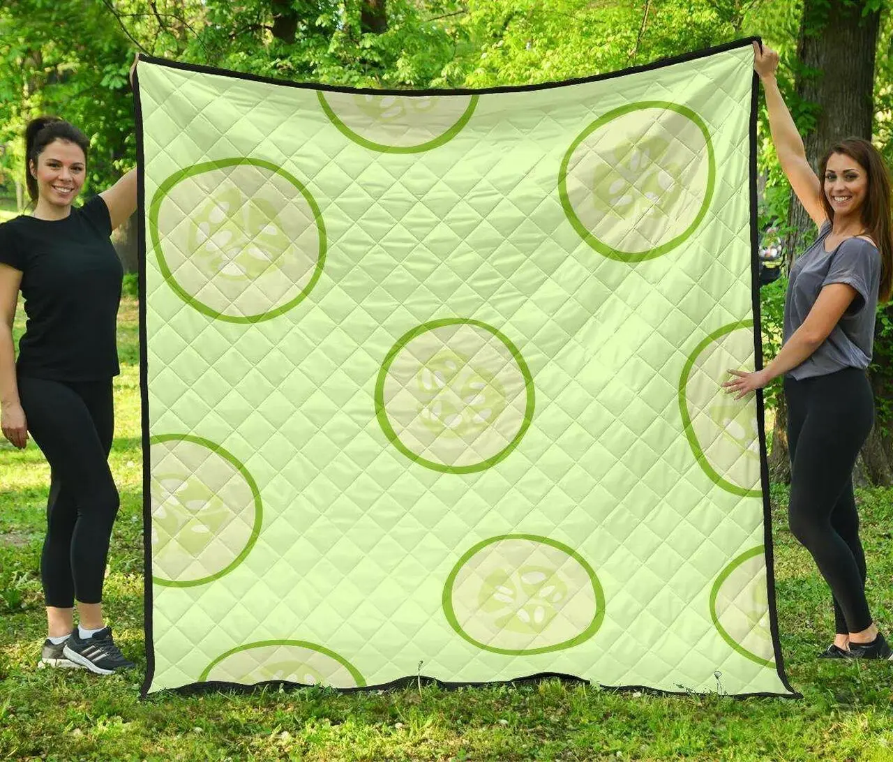 Cucumber Pattern DHCDHC DT1910 Quilt Blanket and Home Decor