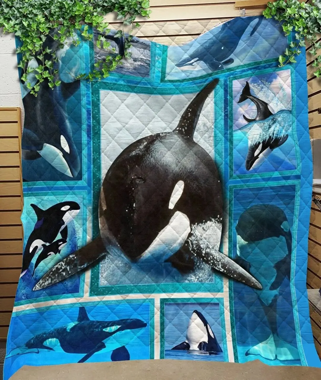 Custom Quilt Blanket Whale Orca Blanket – Quilt Blanket and Home Decor