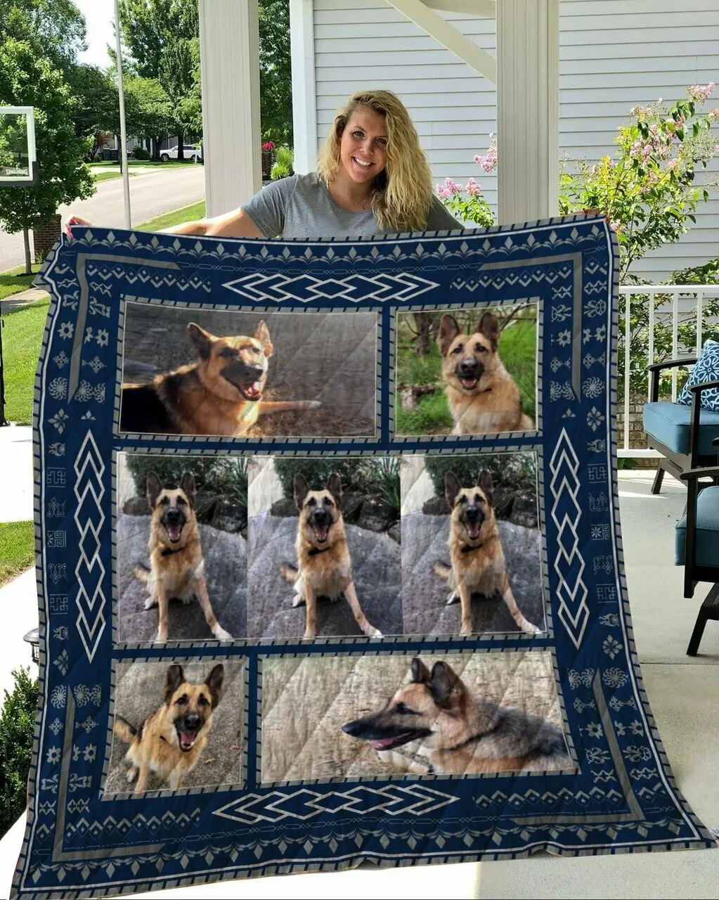 Custom04 German Shepherd Quilt and Home Decor