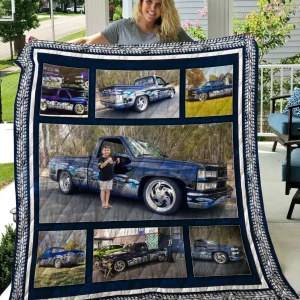 Custom43 Blue Ute Quilt Blanket Quilt and Home Decor