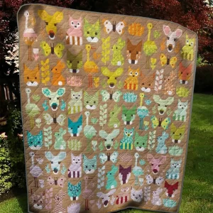 Cute Animals Quilt Blanket and Home Decor