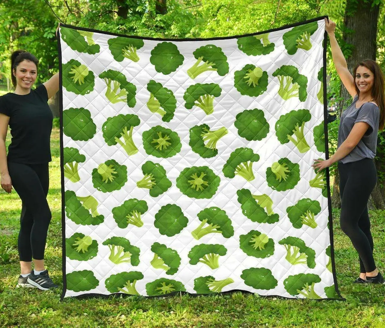 Cute Broccoli Pattern DHCDHC DT1910 Quilt Blanket and Home Decor