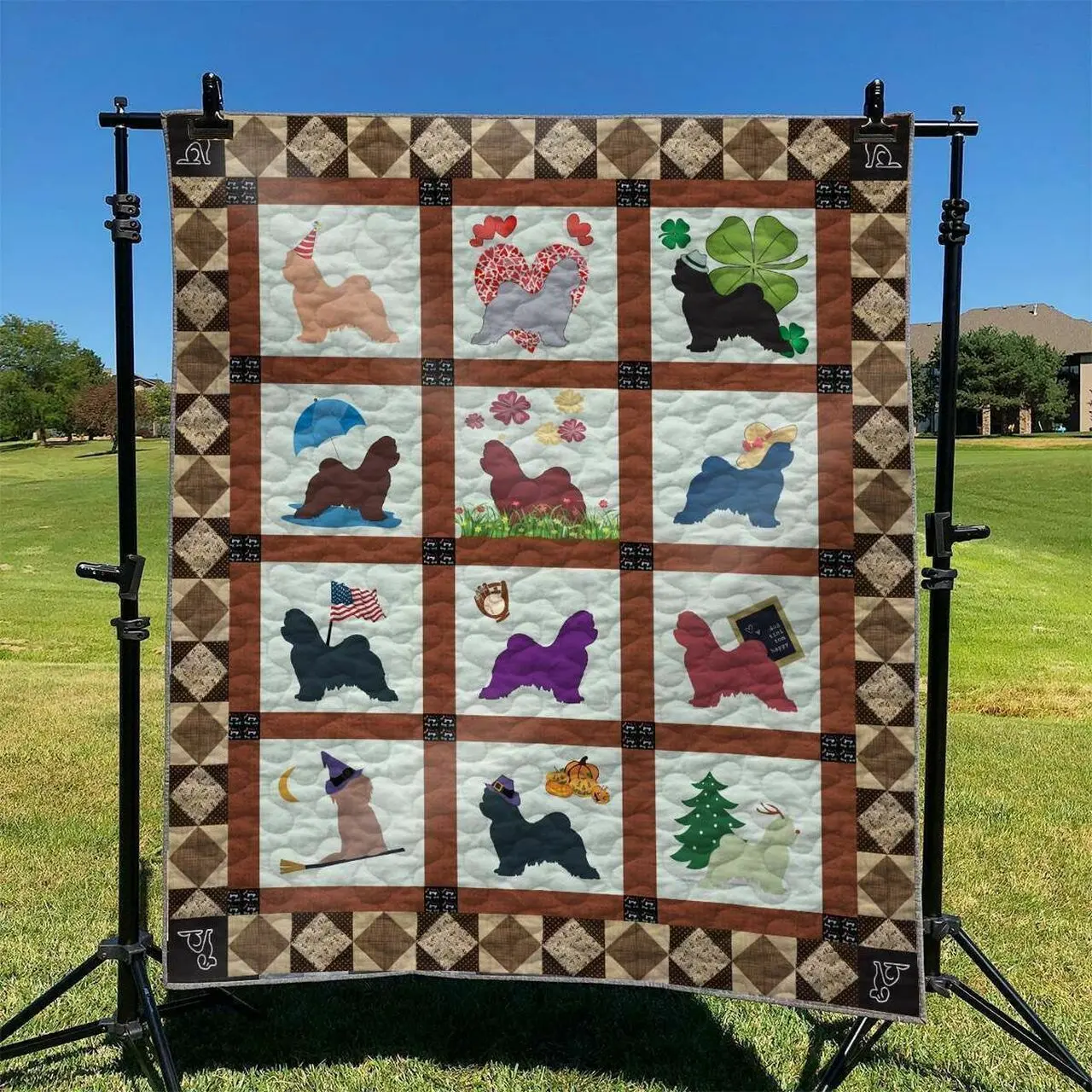 Cute Dog 09 DHCLD0709 Quilt Blanket and Home Decor