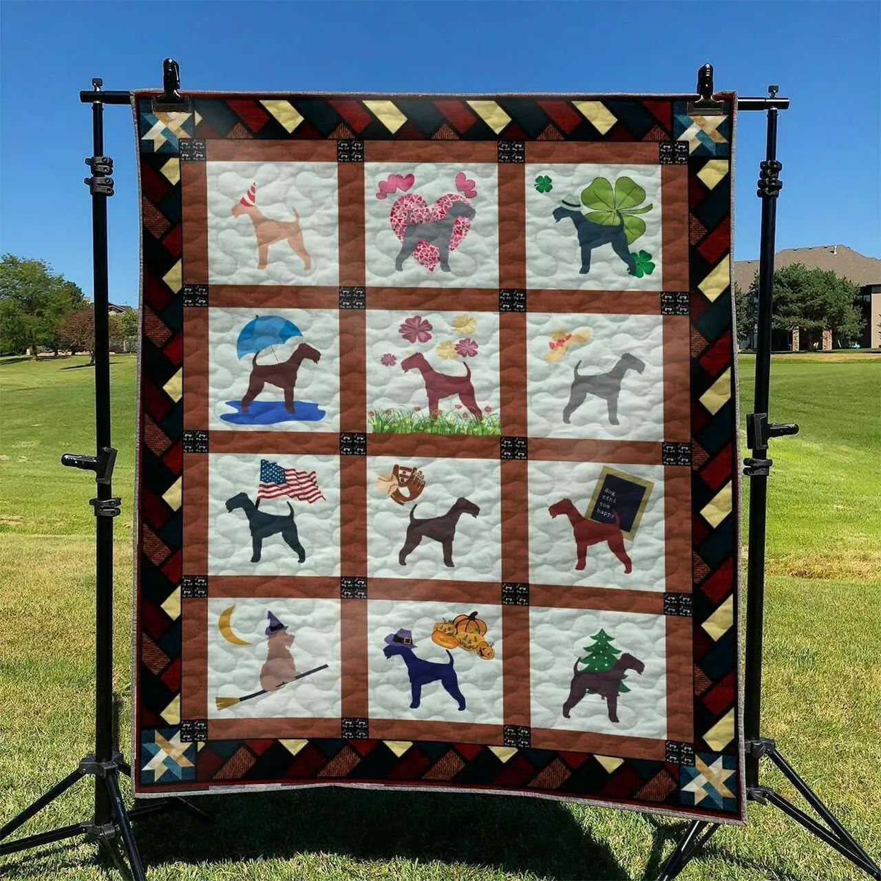 Cute Dog 15 DHCLD0909 Quilt Blanket and Home Decor