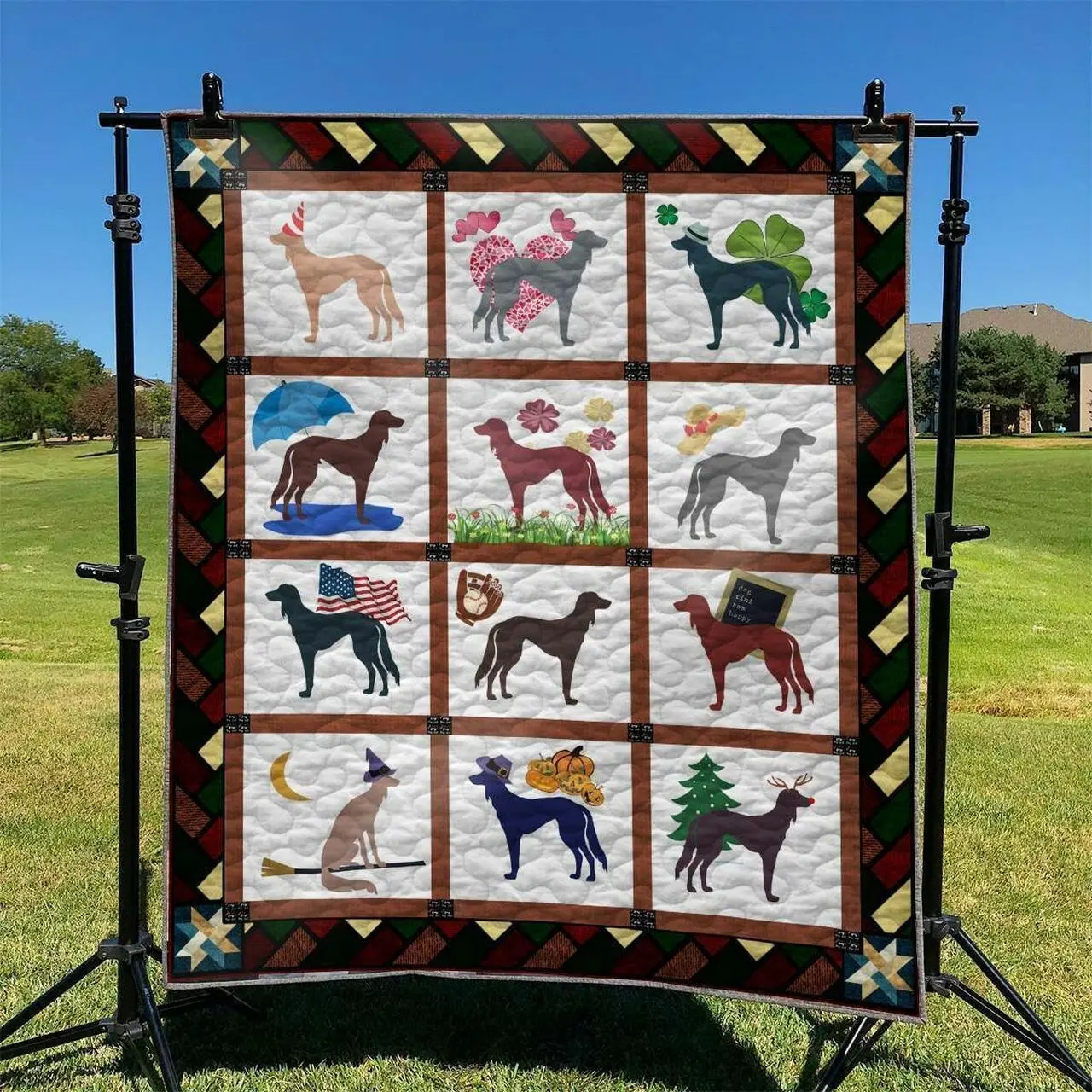 Cute Dog 19 DHCLD0909 Quilt Blanket and Home Decor