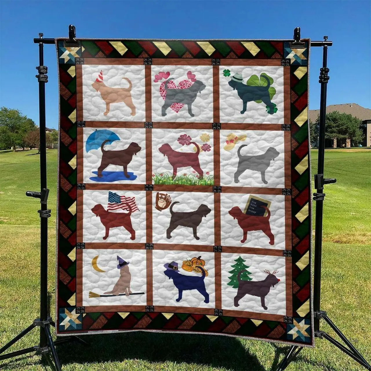 Cute Dog 26 DHCLD0909 Quilt Blanket and Home Decor