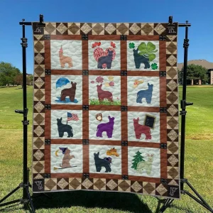 Cute Dog 32 DHCLD0909 Quilt Blanket and Home Decor