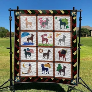 Cute Dog 33 DHCLD0909 Quilt Blanket and Home Decor