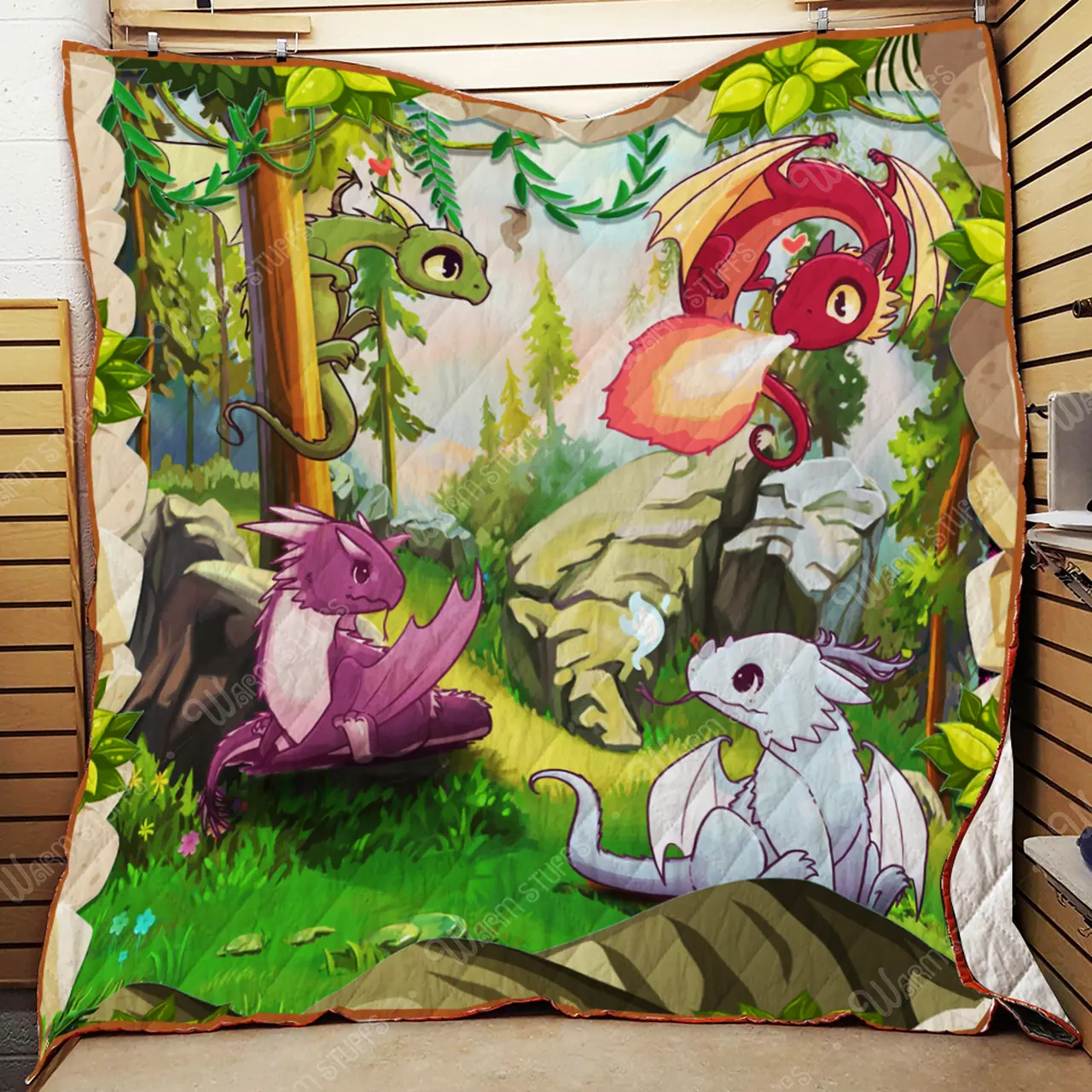 Cute Dragon Quilt Lb and Home Decor