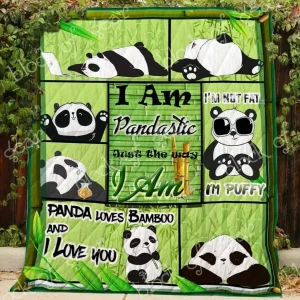 Cute Panda Hur Quilt Cysiwe and Home Decor
