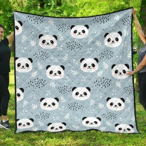 Cute Panda Pattern DHCDHC DT1910 Quilt Blanket and Home Decor