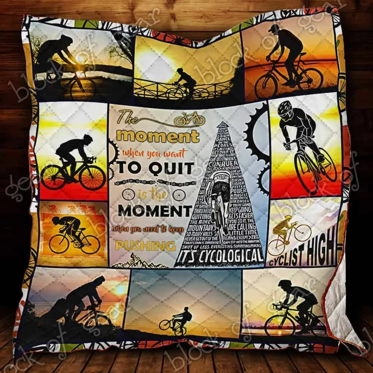 Cycling Hur Quilt Cysirm and Home Decor