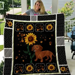 Dachshund Cl09100096Mdq Quilt Blanket and Home Decor
