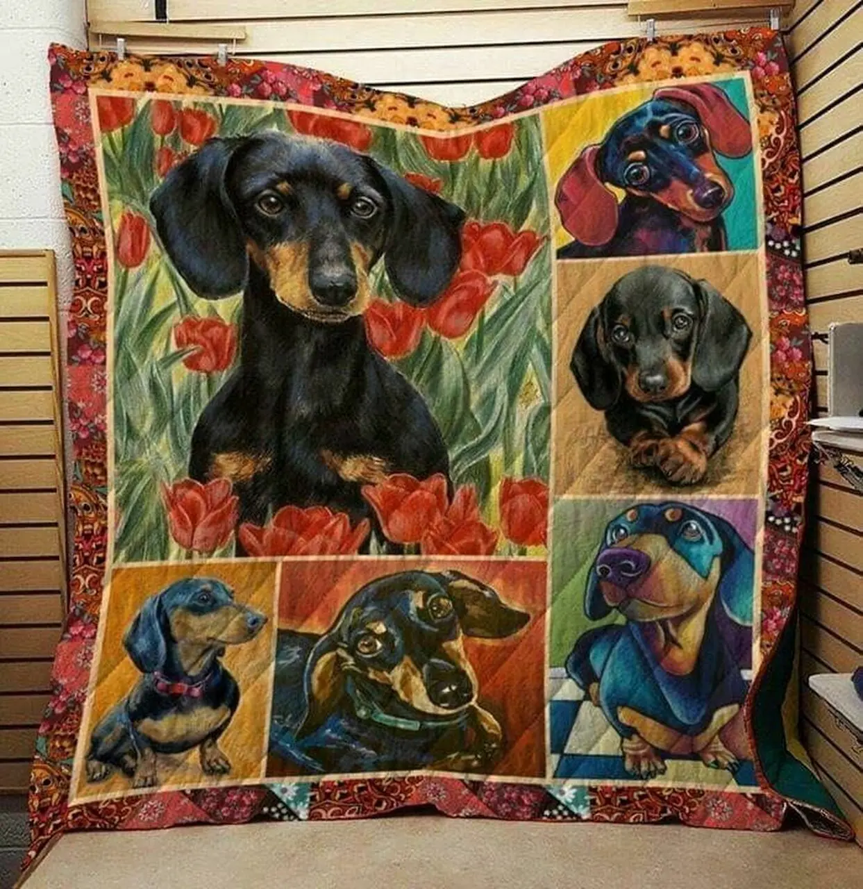 Dachshund Cla0810106Q Quilt Blanket and Home Decor