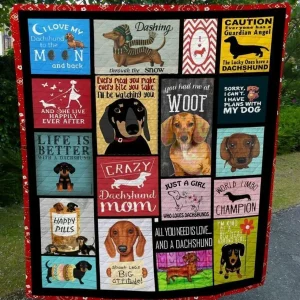 Dachshund Dtc2410155 Quilt Blanket and Home Decor