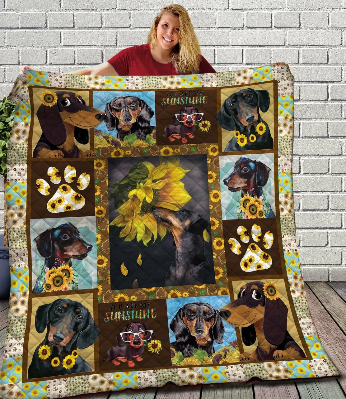 Dachshund Jfj Quilt Rkj and Home Decor