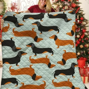 Dachshund Jfj Quilt Rky and Home Decor