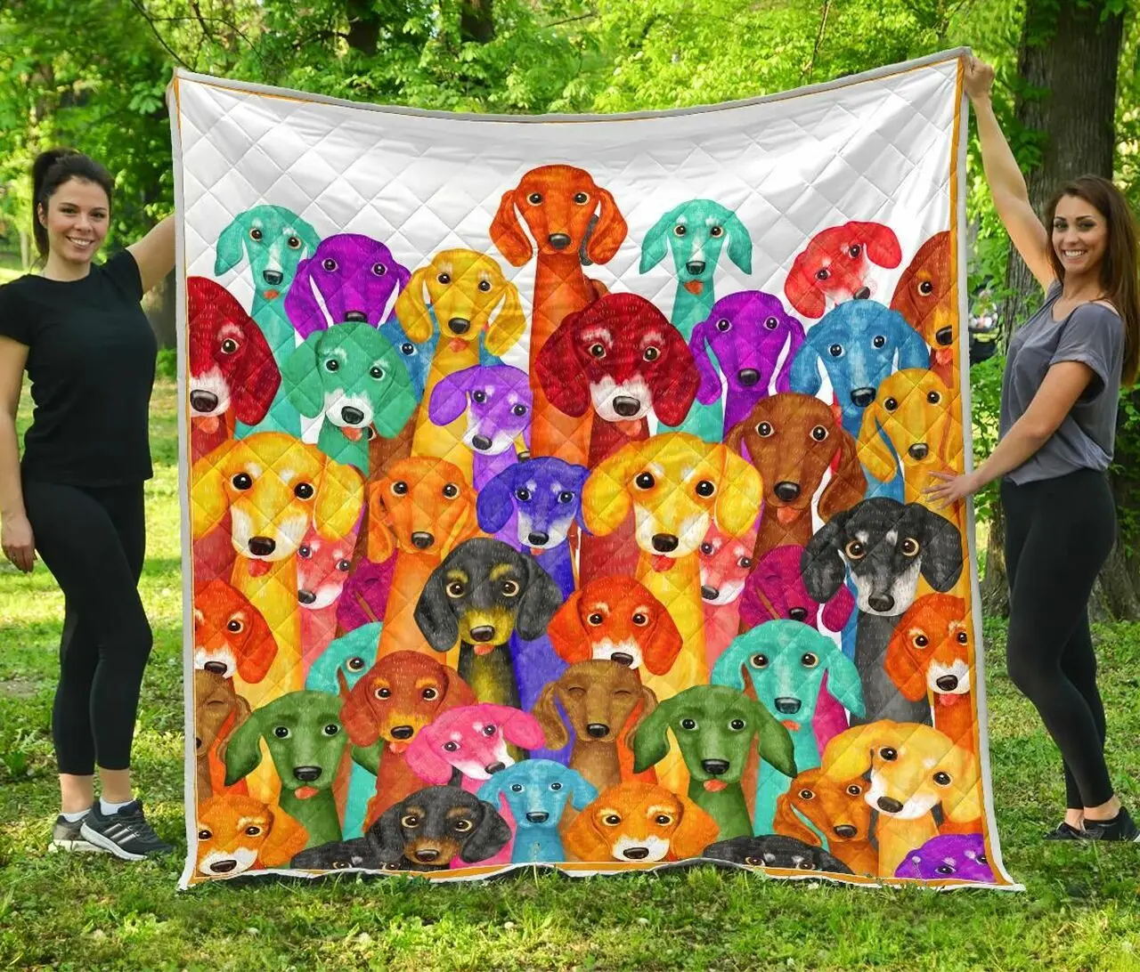 Dachshund Muilti Quilt Blanket Dhc09121656Dd and Home Decor