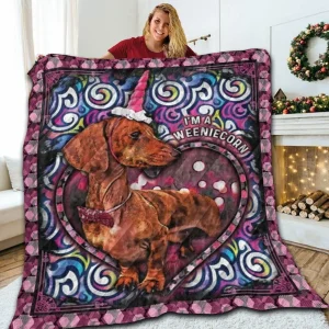 Dachshund Quilt Blanket ABC06011073 and Home Decor