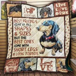 Dachshund Quilt Blanket ABC06011108 and Home Decor