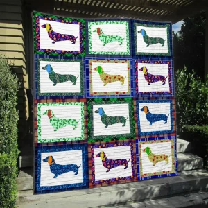 Dachshund Quilt Blanket ABC07112431 and Home Decor