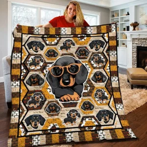 Dachshund Quilt Blanket BBB130511HT and Home Decor