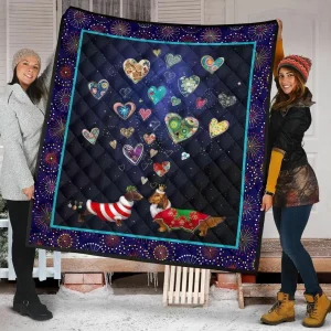 Dachshund Quilt Blanket Dhc09121417Dd and Home Decor
