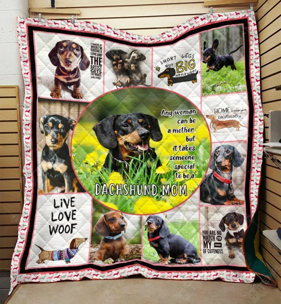 Dachshund Quilt Emu and Home Decor