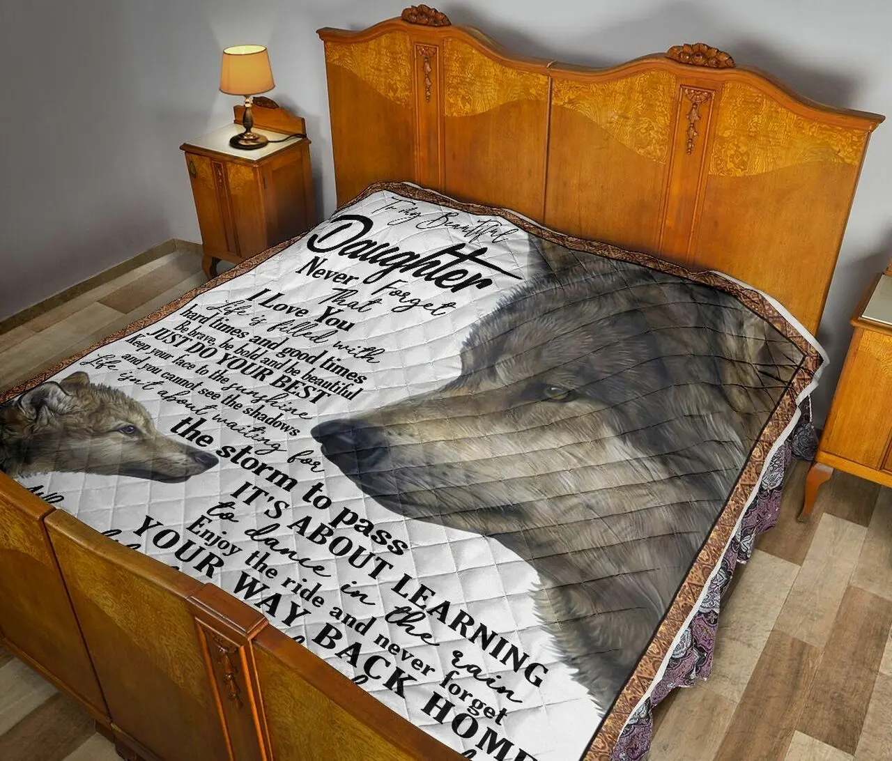 Dad To Daughter Quilt Blanket Dhc02011457Dd and Home Decor